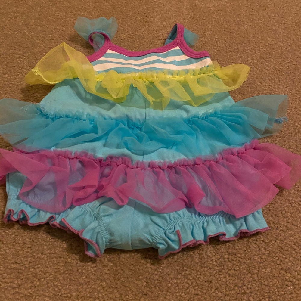 NWT Stripes and Ruffles Romper